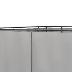 Outsunny Set of Four 3 x 3m Gazebo Replacement Walls - Light Grey - 8