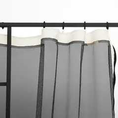 Outsunny 302 x 207cm Universal Replacement Mesh Sidewall Netting for Gazebos and Canopy Tents, (Sidewall Only) White - 7