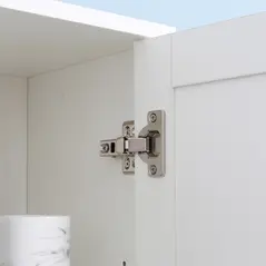 kleankin Tall Bathroom Storage Cabinet with Mirror, Narrow Bathroom Unit, Freestanding Bathroom Cupboard with Adjustable Shelves and 2 Doors, White - 8