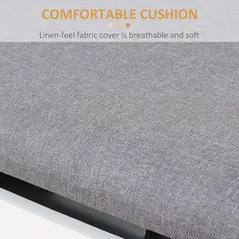 HOMCOM Shoe Bench with Cushion, Modern Storage Bench with Padded Seat, 2-tier Cabinet, Hidden Storage, Adjustable Shelf for Living Room and Entryway, Light Grey - 6