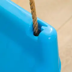 Outsunny 3 in 1 Detachable Kids Swing Seat with Seatbelt, Adjustable Rope for Indoor, Outdoor, Light Blue - 9