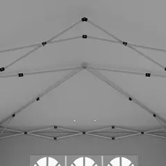 Outsunny 3 x 6 m Garden Pop Up Gazebo, Wedding Party Tent Marquee, Water Resistant Awning Canopy with Sidewalls, Windows, Carry Bag, White - 8