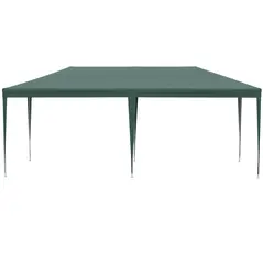 Outsunny 6x3 m Party Tent Gazebo Marquee Outdoor Patio Canopy Shelter with Windows and Side Panels, Green - 9