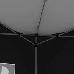 Outsunny 3 x 3 m Garden Pop Up Gazebo, Wedding Party Tent Marquee, Water Resistant Awning Canopy with Sidewalls, Windows, Carry Bag, Black - 8