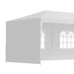 Outsunny 9 x 3 m Party Tent Gazebo Marquee Outdoor Patio Canopy Shelter with Windows and Side Panels Black - 9