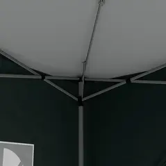 Outsunny 3 x 3m Pop Up Gazebo, Wedding Party Canopy Tent Marquee with Carry Bag and Windows, Green - 9