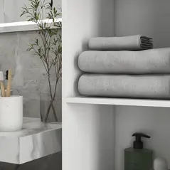kleankin Multi-Storage Slim Bathroom Cabinet - High Gloss White - 9