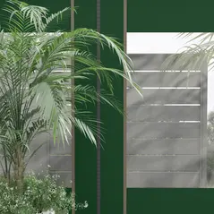 Outsunny Set of Two 295cm Replacement Canopy Walls - Green - 8