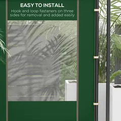 Outsunny Set of Two 295cm Replacement Canopy Walls - Green - 6