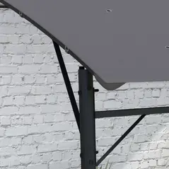 Outsunny 3 x 4m Metal Frame Pergola - Grey - 8
