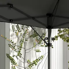 Outsunny 3 x 3m Height Adjustable Pop-Up Gazebo, with Accessories - Grey - 9