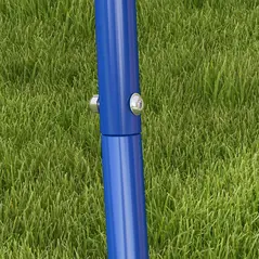 Outsunny Two-In-One Toddler Garden Swing, with Comfortable Seat, Safety Belt - Orange and Blue - 9