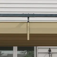Outsunny 4 x 3(m) Metal Pergola with Retractable Roof, Garden Gazebo Canopy Shelter for Outdoor, Patio, Khaki - 7