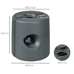 Outsunny HDPE Tent Weights Set of 4, Canopy Weights, Fill with Water or Sand, 48KG - 3
