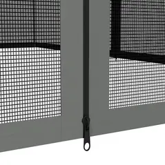 Outsunny 352 x 207cm Universal Replacement Mesh Sidewall Netting for Patio Gazebos and Canopy Tents, (Sidewall Only) Dark Grey - 7