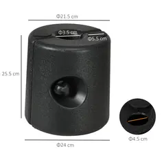Outsunny HDPE Tent Weights Set of 4, Canopy Weights, Fill with Water or Sand, 48KG - 3