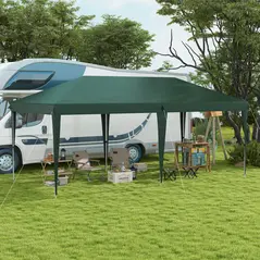 Outsunny 6 x 3 m Pop-Up Steel Frame Gazebo - Green - 2