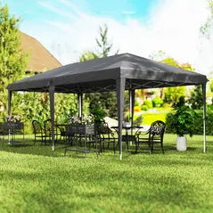 Outsunny 6 x 3 m Pop-Up Steel Frame Gazebo Grey - 8