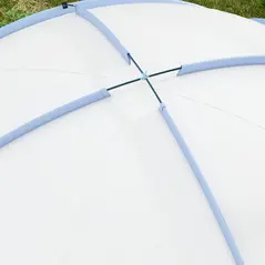 Outsunny 3.5 x 3.5M Camping Gazebo, Outdoor Event Shelter Dome Tent Garden Sun Shelter Patio Spire Arc Pavilion Camp Sun Shade Tent for 6-8 Person, Light Blue - 9