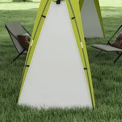 Outsunny 3.5 x 3.5M Camping Gazebo, Outdoor Event Shelter Dome Tent Garden Sun Shelter Patio Spire Arc Pavilion Camp Sun Shade Tent for 6-8 Person, Green - 9