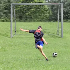 SPORTNOW 8ft x 5ft Football Goal, Football Net for Garden with Ground Stakes, Quick and Simple Set Up - 2
