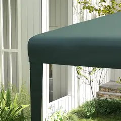 Outsunny 2.7m x 2.7m Garden Gazebo Marquee Party Tent Wedding Canopy Outdoor(Dark Green) - 9