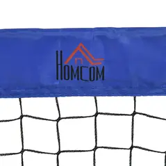 HOMCOM Set of 2 Football Goal Net 6 x 3 ft Foldable Outdoor Sport Training Teens Adults Football with Carrying Bag Blue - 8