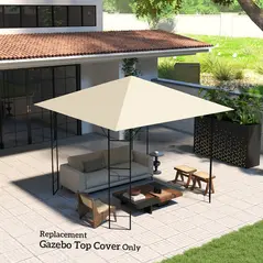 Outsunny 3 x 3(m) Gazebo Canopy Replacement, for 01-0867 - Cream - 7
