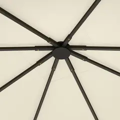 Outsunny 3 x 3(m) Gazebo Canopy Replacement, for 01-0867 - Cream - 9