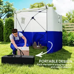 Outsunny 2 x 2m Pop-Up Gazebo, with Accessories - Dark Blue - 7