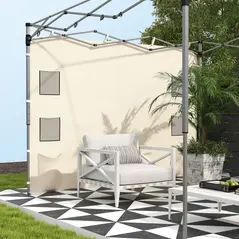 Outsunny 195 x 295cm Replacement Gazebo Sidewall - Beige - 7