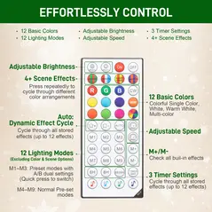 HOMCOM 6ft Artificial Pine LED Christmas Tree, with Remote - 6