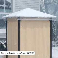 Outsunny 2 x 2 (m) Gazebo Protective Cover, Waterproof Cover for Gazebo, Canopy and Tent - 7