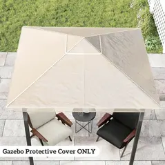 Outsunny 2 x 2 (m) Gazebo Protective Cover, Waterproof Cover for Gazebo, Canopy and Tent - 8