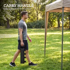 Outsunny 8 Pack Gazebo Sand Weights Bags, 40 kg 600D Heavy Duty Sand Bags Sandbags for Canopy Tent Legs, Without Sand, Black - 8