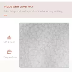 PawHut Foldable Pet Carrier for Small and Miniature Dogs, Portable Cat Carrier Soft Side Pet Travel Crate with Removable Mat, Storage Bags, Breathable Mesh Window 60 x 42 x 42cm - Red - 6