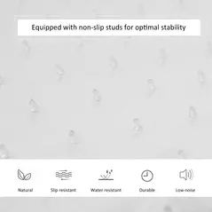 HOMCOM Office Chair Mat for Carpeted Floor, 90 x 120 cm Clear Computer Desk Chair Mat, BPA and Phthalate Free, Non-Slip Floor Protector for Home Office - 5