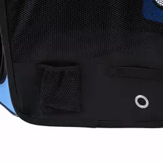 PawHut Portable Cat Dog Playpen Pet Puppy Rabbit Guinea Pig Pen Run Dia 90 x 41H cm Indoor & Outdoor Blue - 8