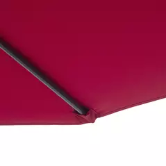 Outsunny 3m Water Resistant Terylene Hanging Parasol Wine Red - 8