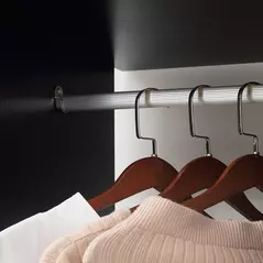 HOMCOM Open Wardrobe Double Mobile Storage Shelves Organizer W/6 Wheels-Black - 9