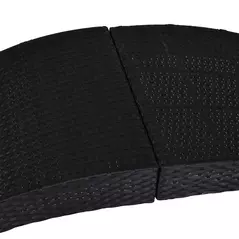 Outsunny Outdoor Foldable PE Rattan Sun Lounger with Soft Padded Cushion, Ergonomic Curved Design Sun Bed for Balcony, Garden, Black - 7