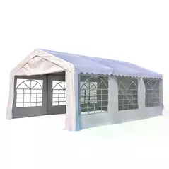Outsunny 6m x 4m Heavy Duty Garden Gazebo for Parties, Wedding and Events, White - 1