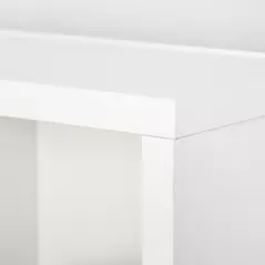 HOMCOM CD Storage Unit with Adjustable Shelves, 89 x 130.5 cm, White - 7