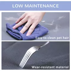 PawHut Raised Dog Bed Cat Elevated Lifted Puppy Pet Elevated Cot Portable Camping Basket – Blue (Large) - 7