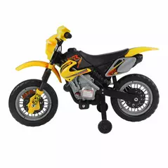 HOMCOM Electric Motorcycle for Kids Ride on Toys-Yellow - 1