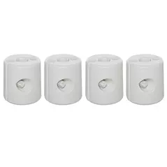 Outsunny 4 Pack 36 kg Gazebo Weights, Canopy Tent Weights with Rapid Clip, Gazebo Leg Weights Fill with Sand or Water, White - 1