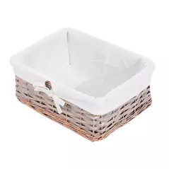 HOMCOM 5 Drawer Dresser Wicker Basket Storage Shelf Unit Wooden Frame Home Organisation Cabinet Bedroom Office Furniture Natural Finish - 9