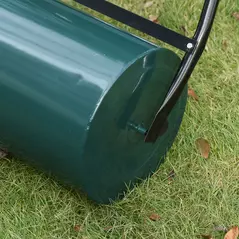 Outsunny 30 L Heavy Duty Water Or Sand Filled Φ30cm Garden Steel Lawn Roller Drum - Dark Green - 9