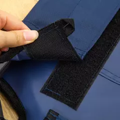 PawHut Raised Dog Bed Cat Elevated Lifted Puppy Pet Elevated Cot Portable Camping Basket – Blue (Large) - 9