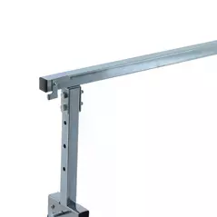 HOMCOM Set of 2 Adjustable Telescopic Builders Trestle, DIY Steel Work Bench Carpenter, Folding Saw Horse Tools Black - 6